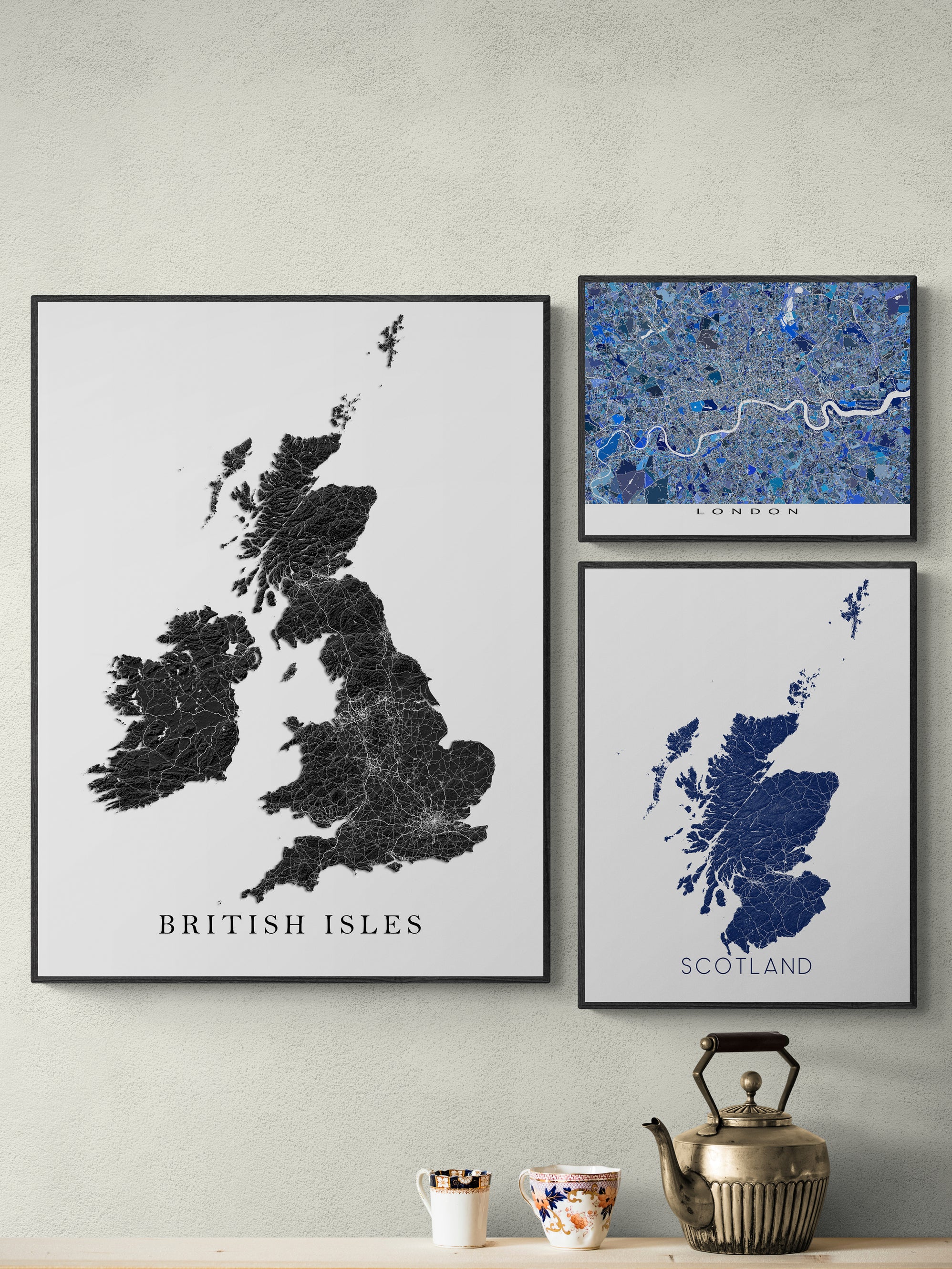 Maps As Art - Map Art Prints for Home Wall Decor and Travel Gifts