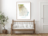 Georgia State Map Print Poster, Topographic Landscape Wall Art Road Maps for Home Decor