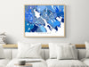 Halifax, Nova Scotia Canada city map print with a blue geometric design by Maps As Art.