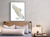 Vancouver Island BC Canada Line Wall Art Contour Map Print Poster 