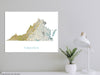 Virginia State Map Print Poster, Home Decor Landscape Wall Art Topographic Road Maps