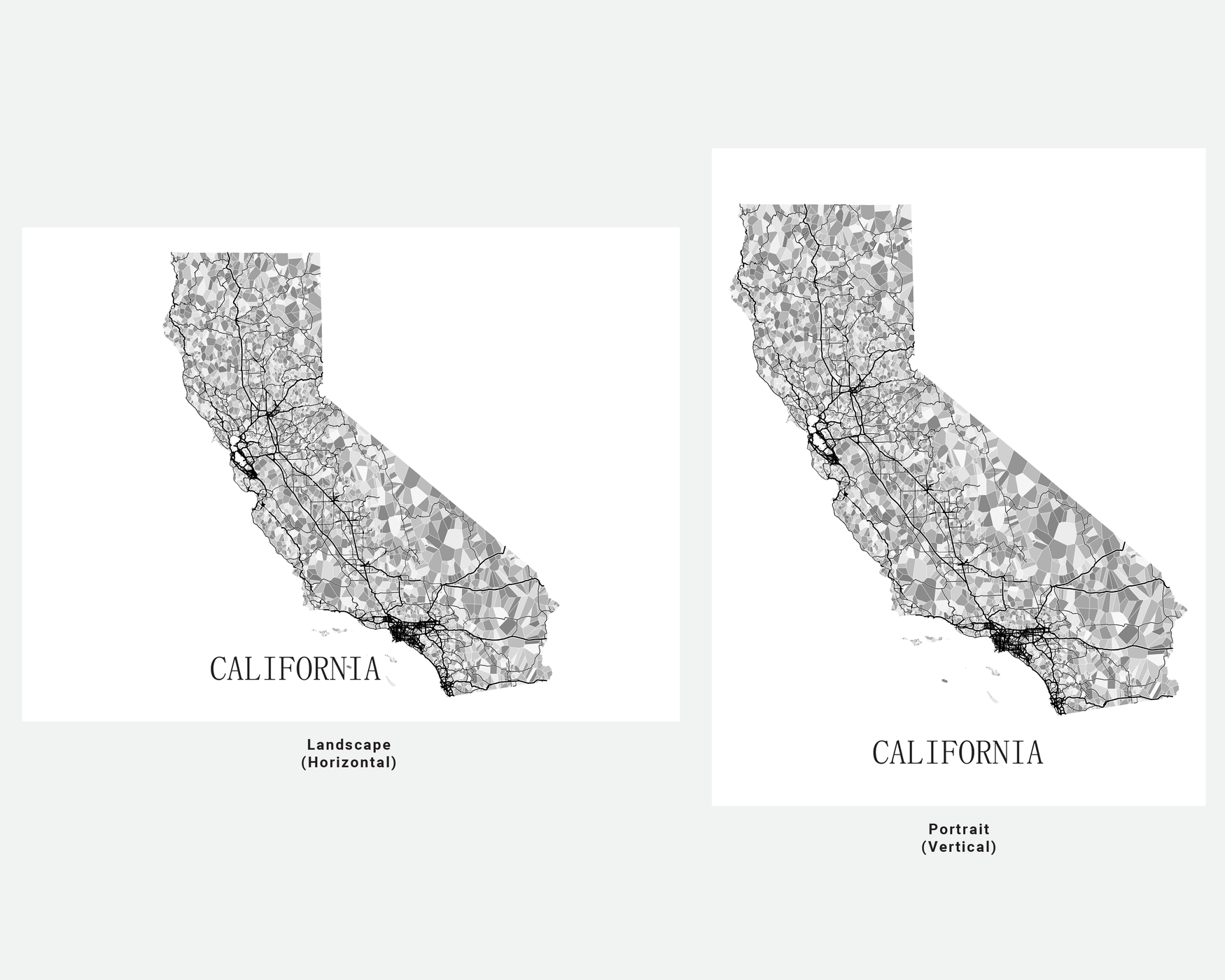 california-map-print-map-of-california-state-map-art-prints-black-an