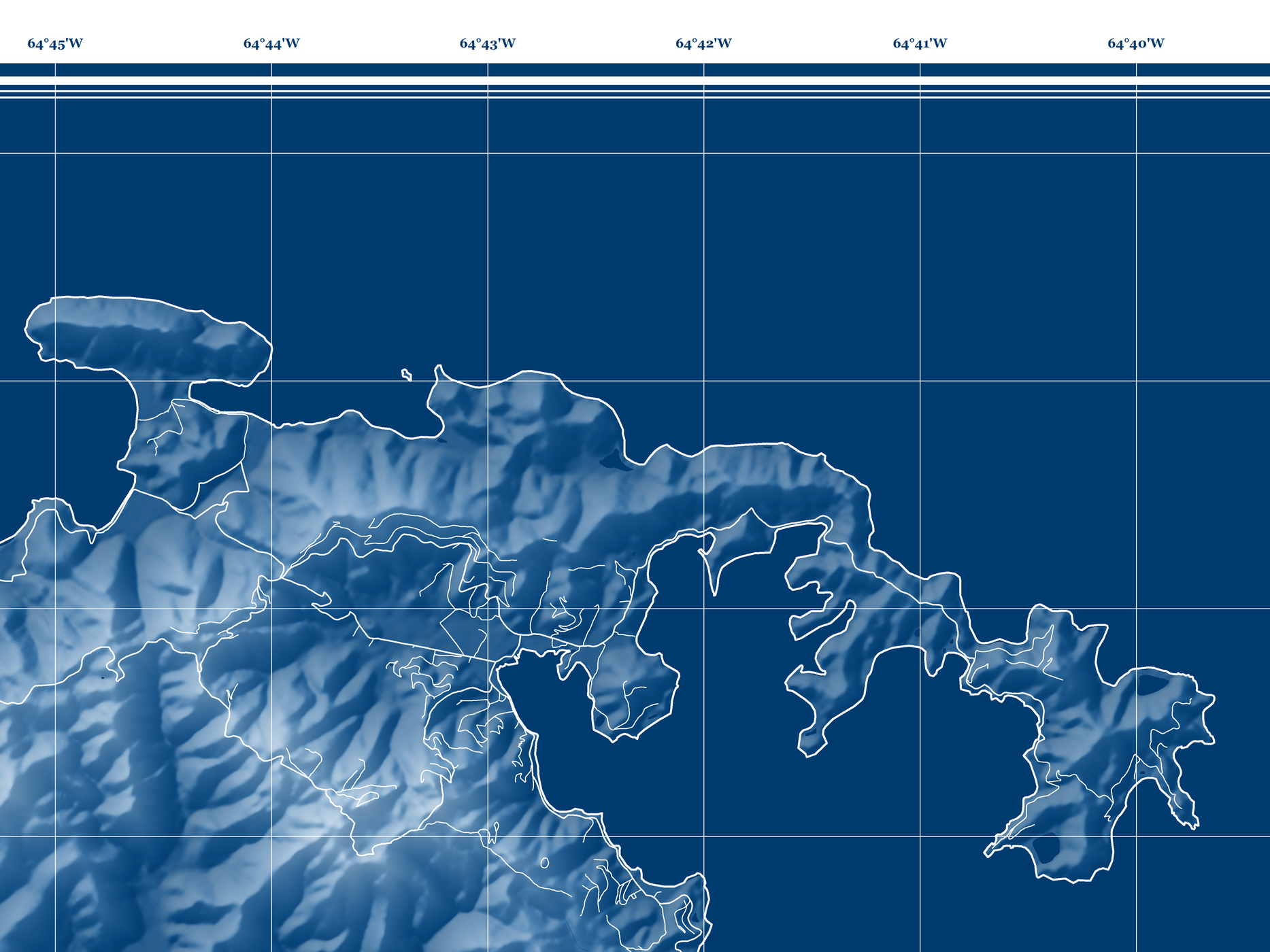 St John USVI Map Wall Art Poster Blueprint US Virgin Islands Maps Pa   St John Map Print Usvi Blueprint MapsAsArt Bp Zoom 1868x1400 