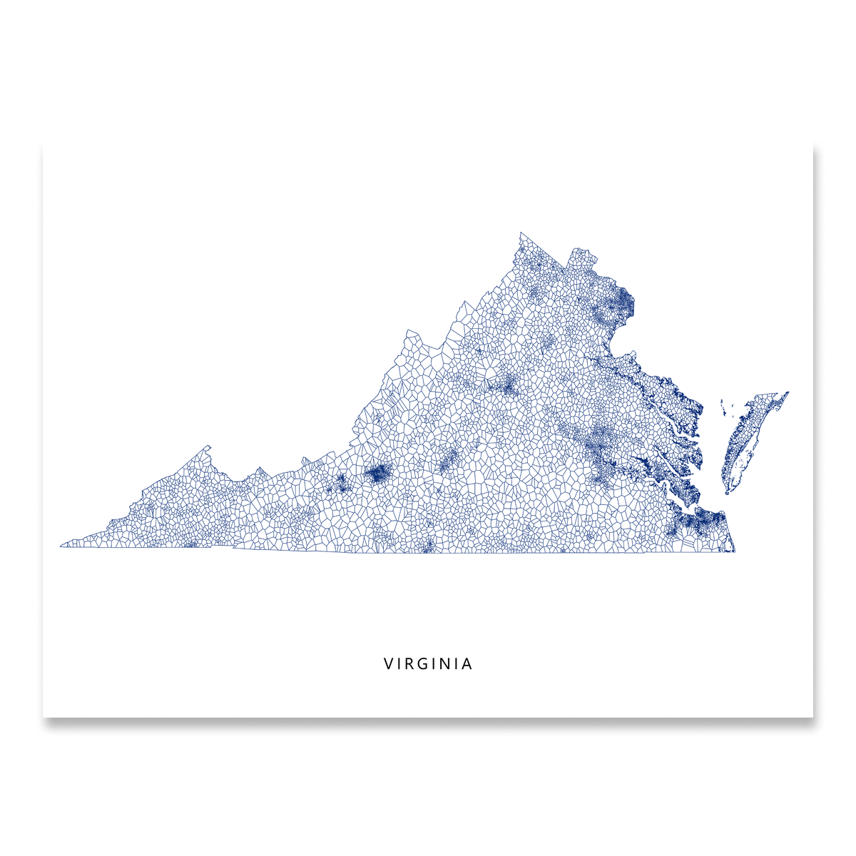 Virginia Map Print Geometric Maps As Art   Virginia Map Print MapsAsArt Gm 4 1200x1200 Crop Center 